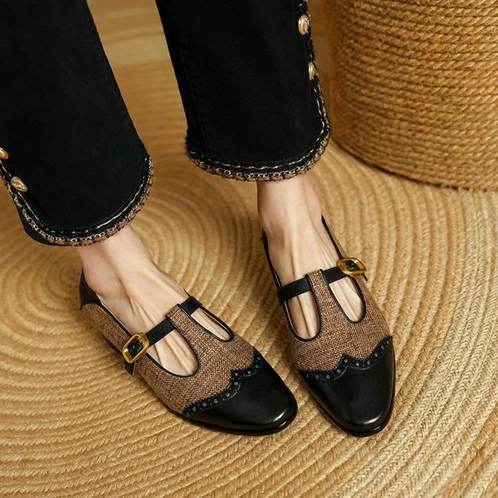 Vintage Two-Tone Mary Jane Heel Shoes
