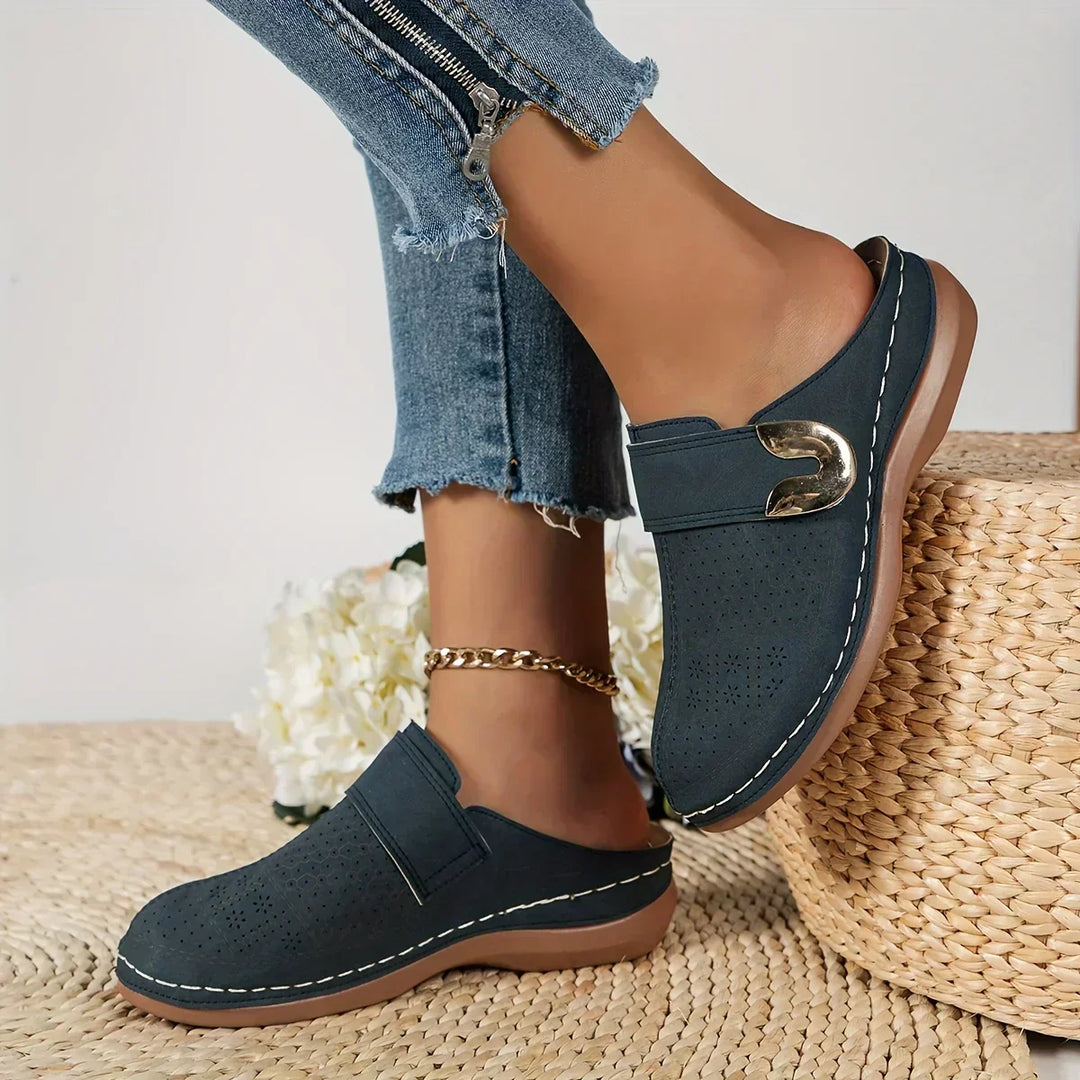 Adjustable Elevated Wedge Sandals