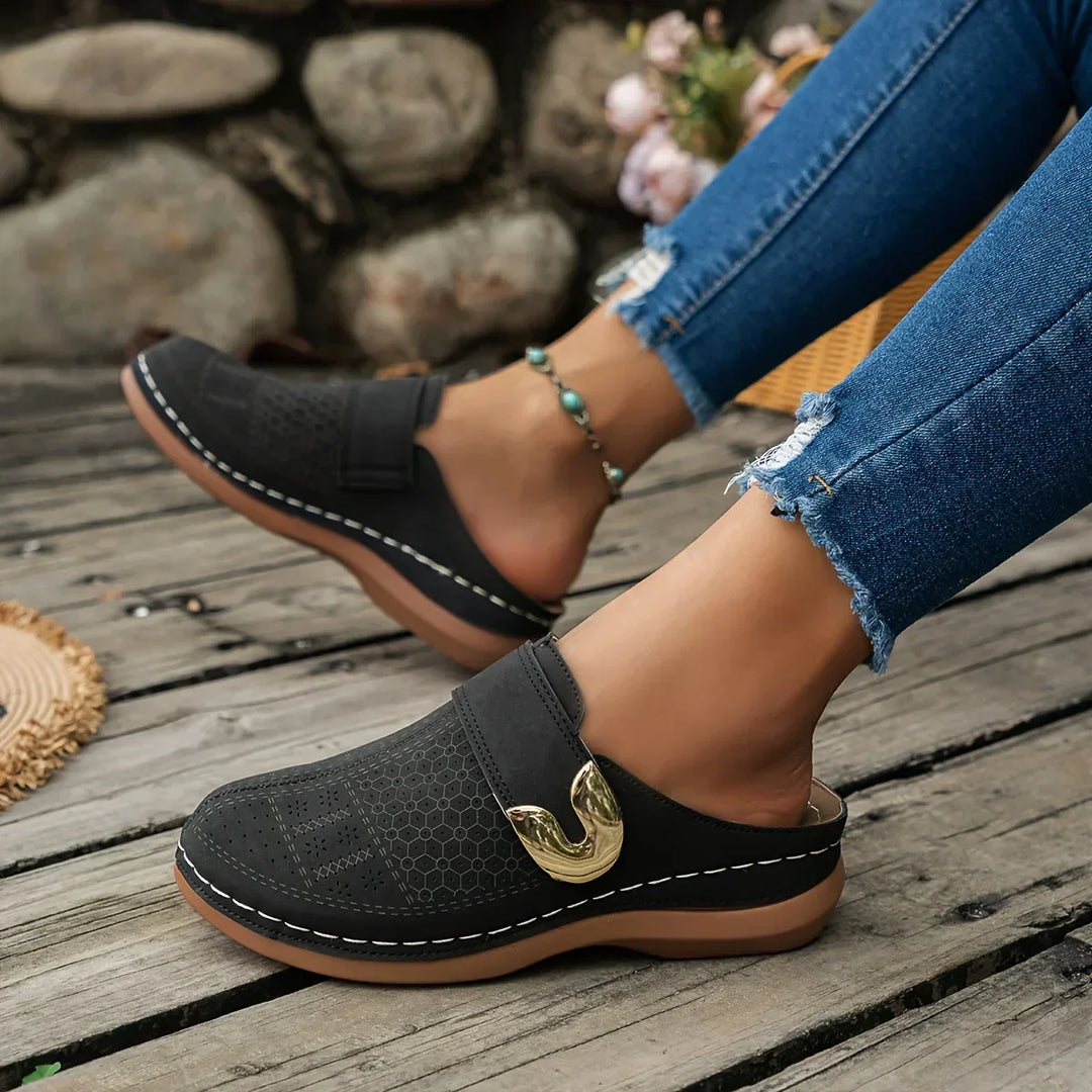 Adjustable Elevated Wedge Sandals
