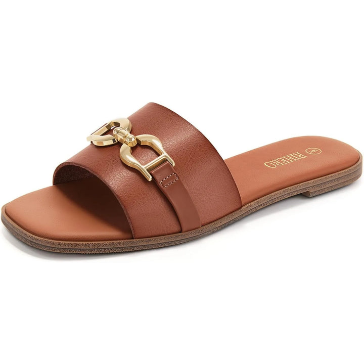 Sandalias cómodas con doble hebilla