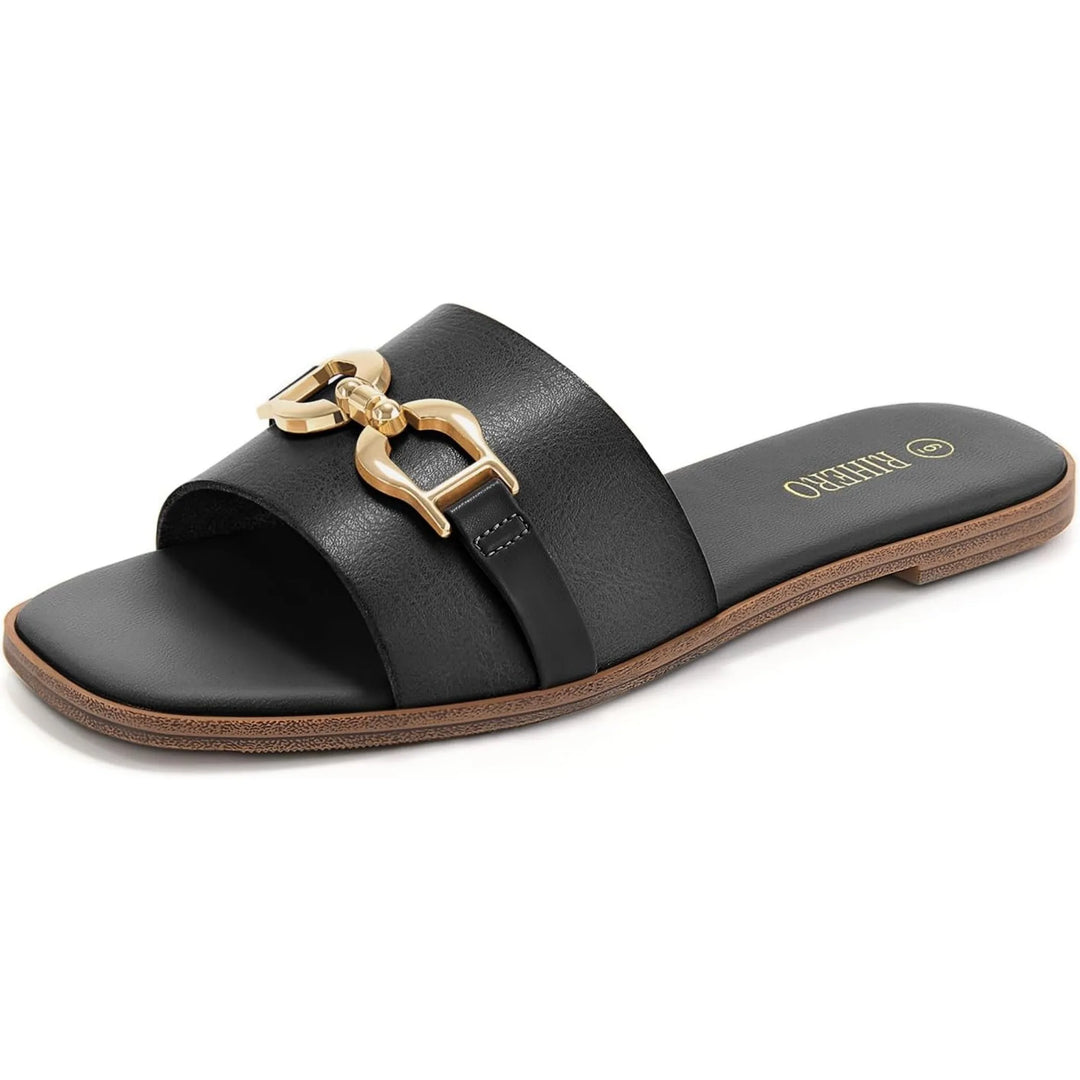 Sandalias cómodas con doble hebilla