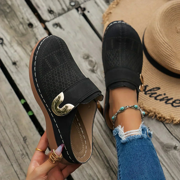 Adjustable Elevated Wedge Sandals