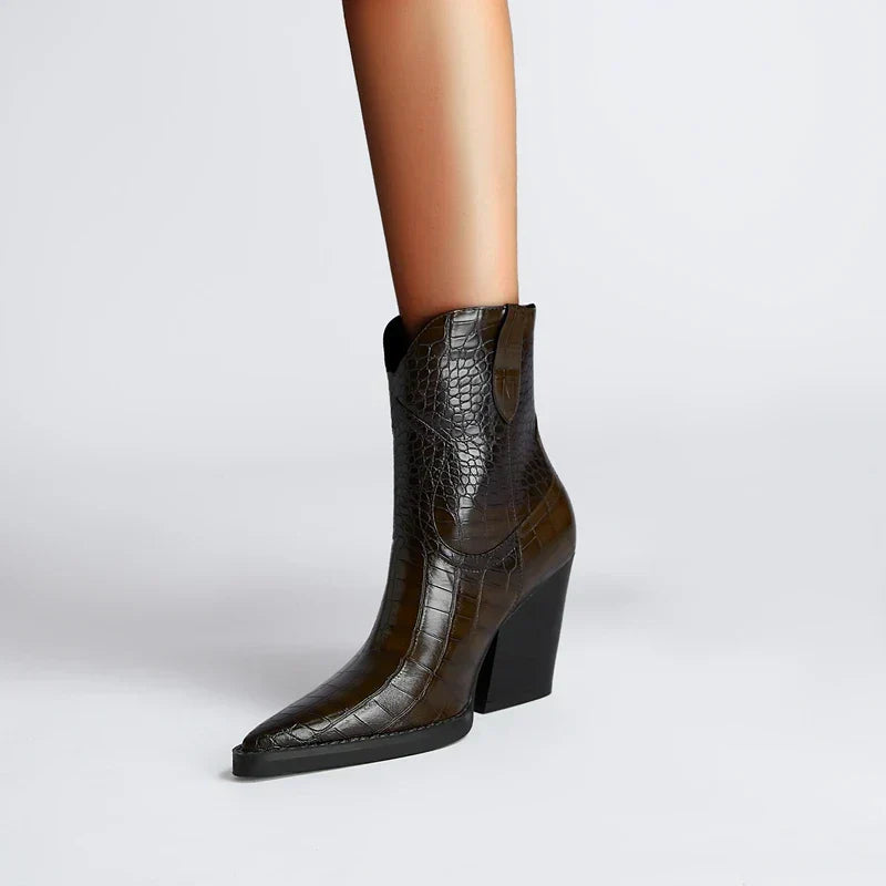 Botas de tobillo estilo occidental