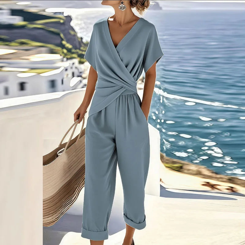 Elegant Wrap Two-Piece Set