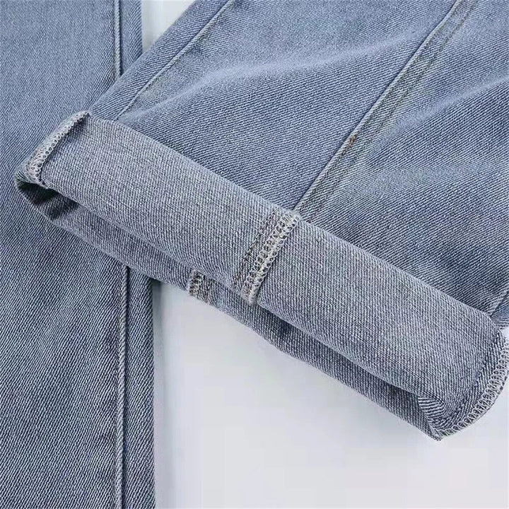 Rugged Classic Red Star Leisure Flare Jeans for Women