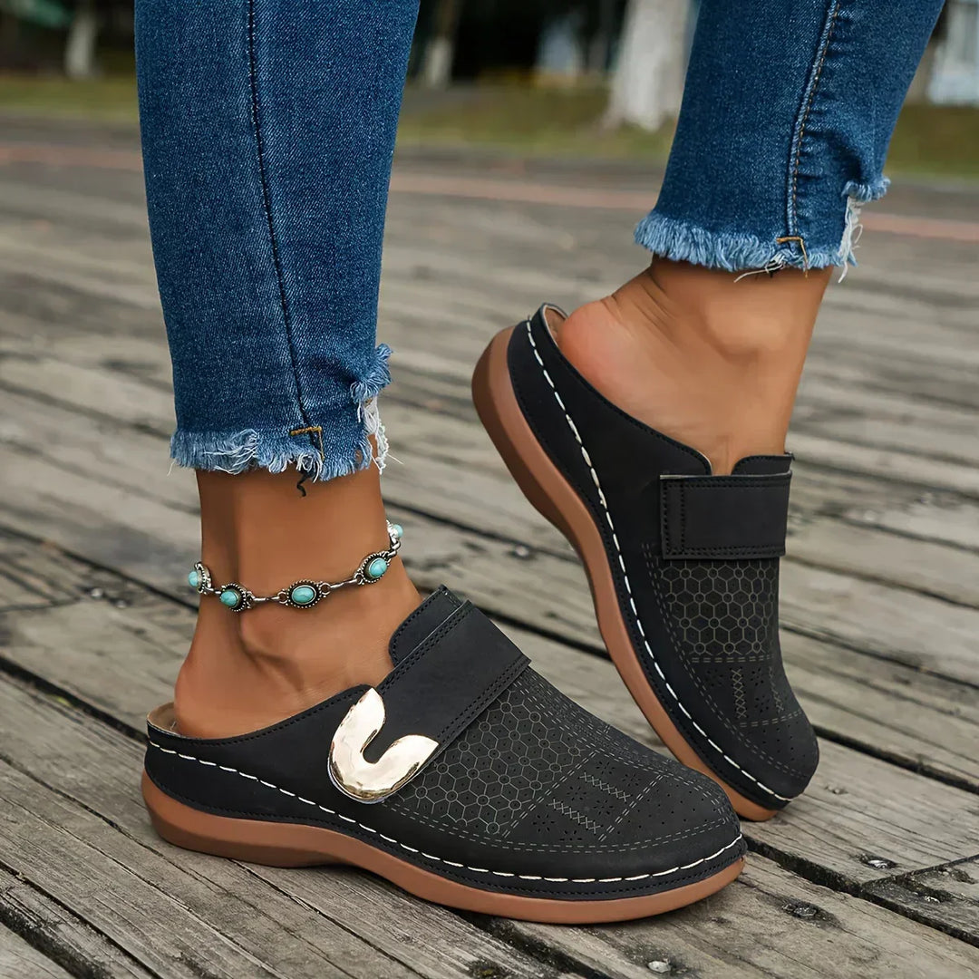 Adjustable Elevated Wedge Sandals