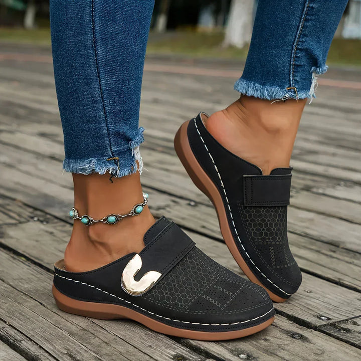 Adjustable Elevated Wedge Sandals