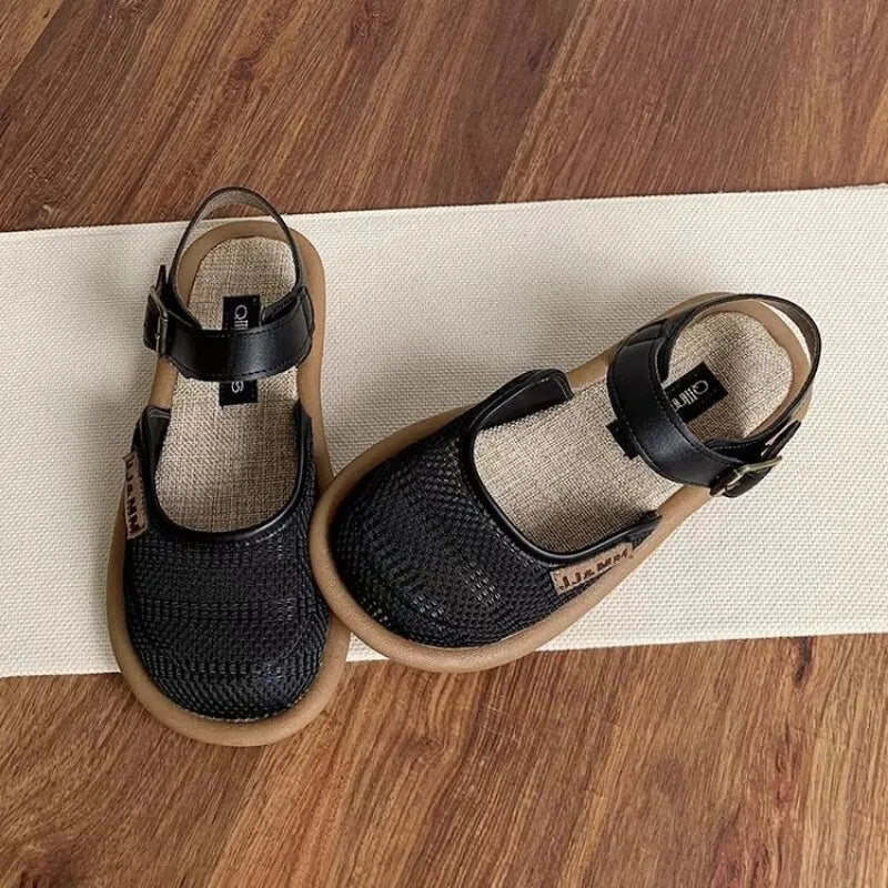 Sandalias anchas ajustables con amortiguación