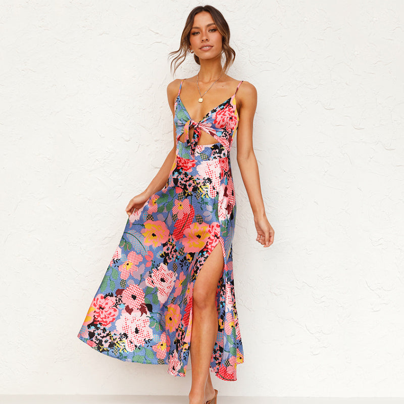 Vestido exquisito floral para mujer, ideal para ocasiones y como invitada de boda