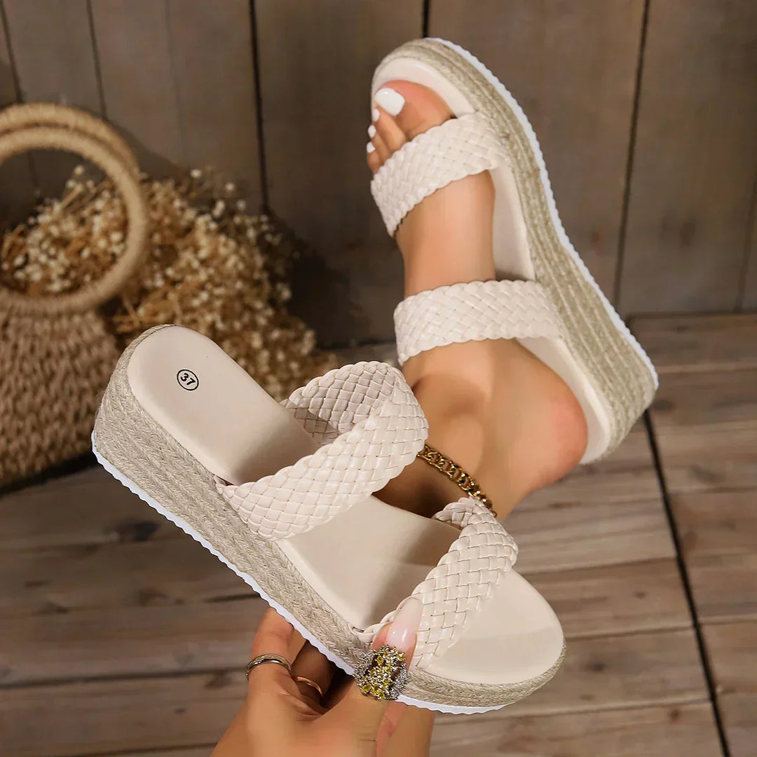 Cushioned Wedge Comfort Sandals