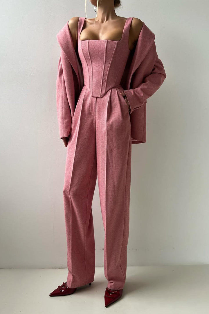 Elegant Three-Piece Suit Set
