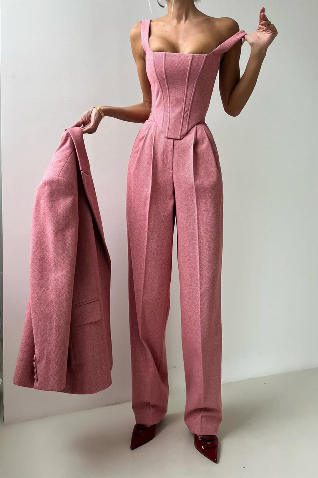 Elegant Three-Piece Suit Set