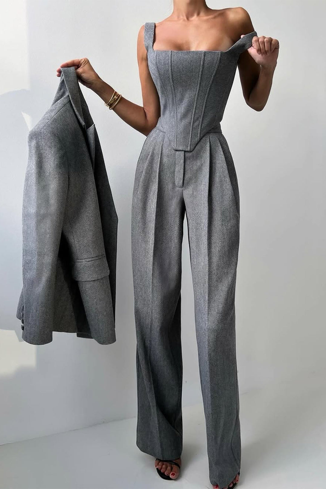 Elegant Three-Piece Suit Set