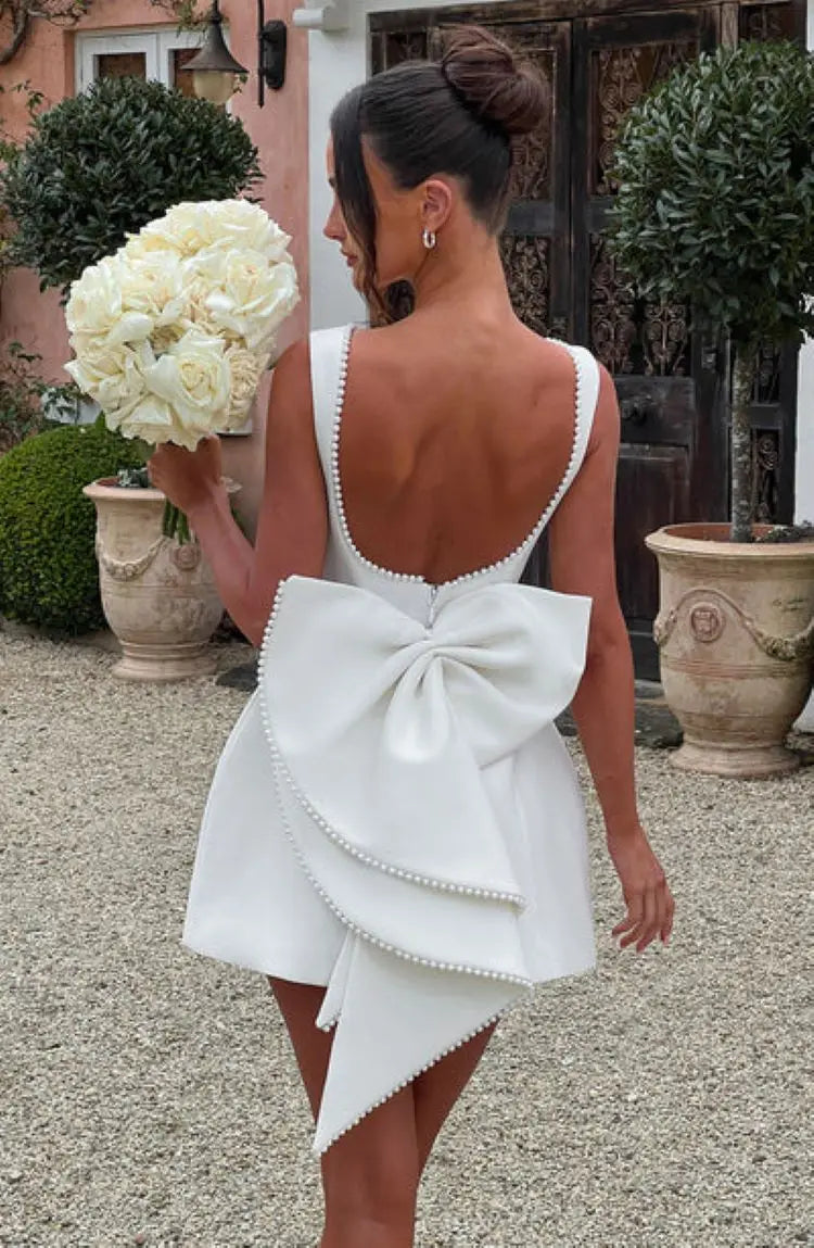 Elegant Flattering Evening Party Mini Dress for Women