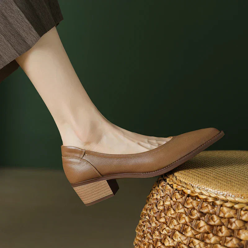 Zapatos de tacón medio sin cierre