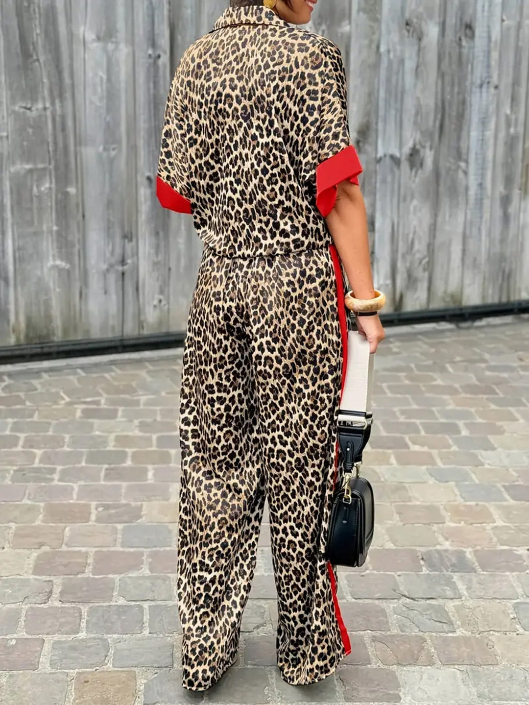 Leopard Print Flowing Co-Ord Set