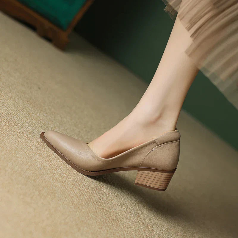 Zapatos de tacón medio sin cierre