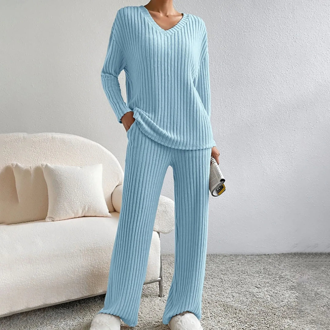 Cozy Ribbed Knit Lounge Set