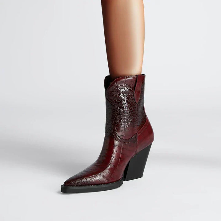 Botas de tobillo estilo occidental