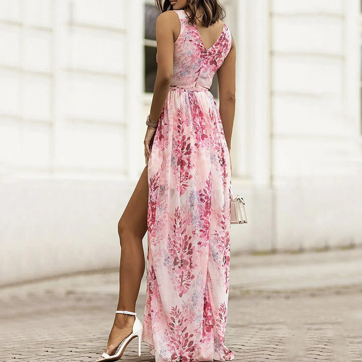 Women's Modern Bloom Slit Maxi Dress for All Occasion