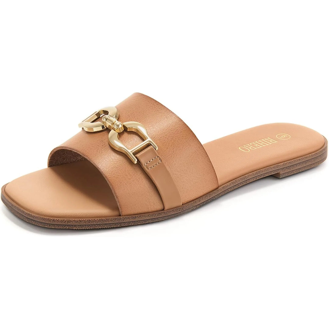 Sandalias cómodas con doble hebilla