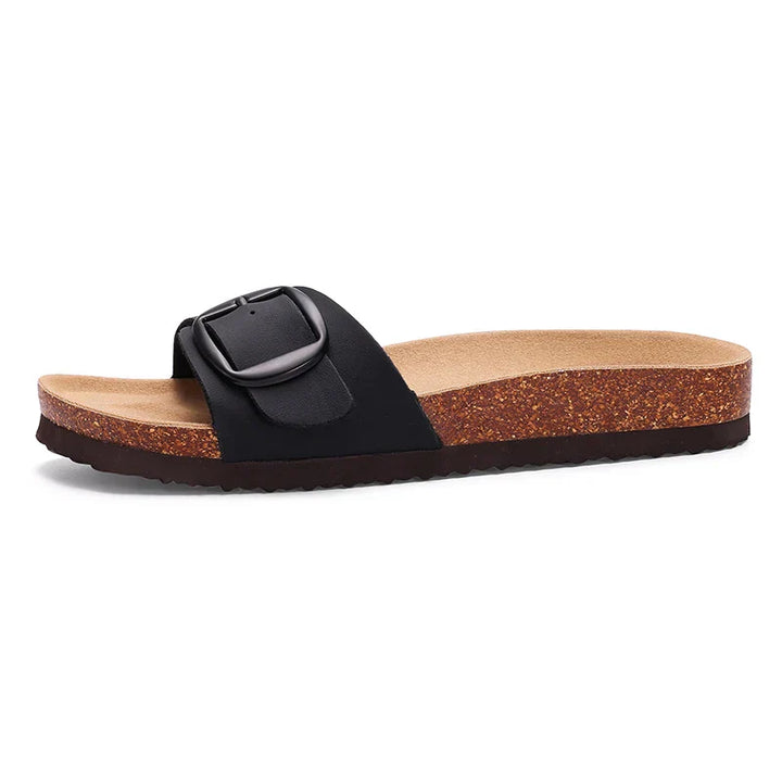 Sandalias con hebilla plana ajustable