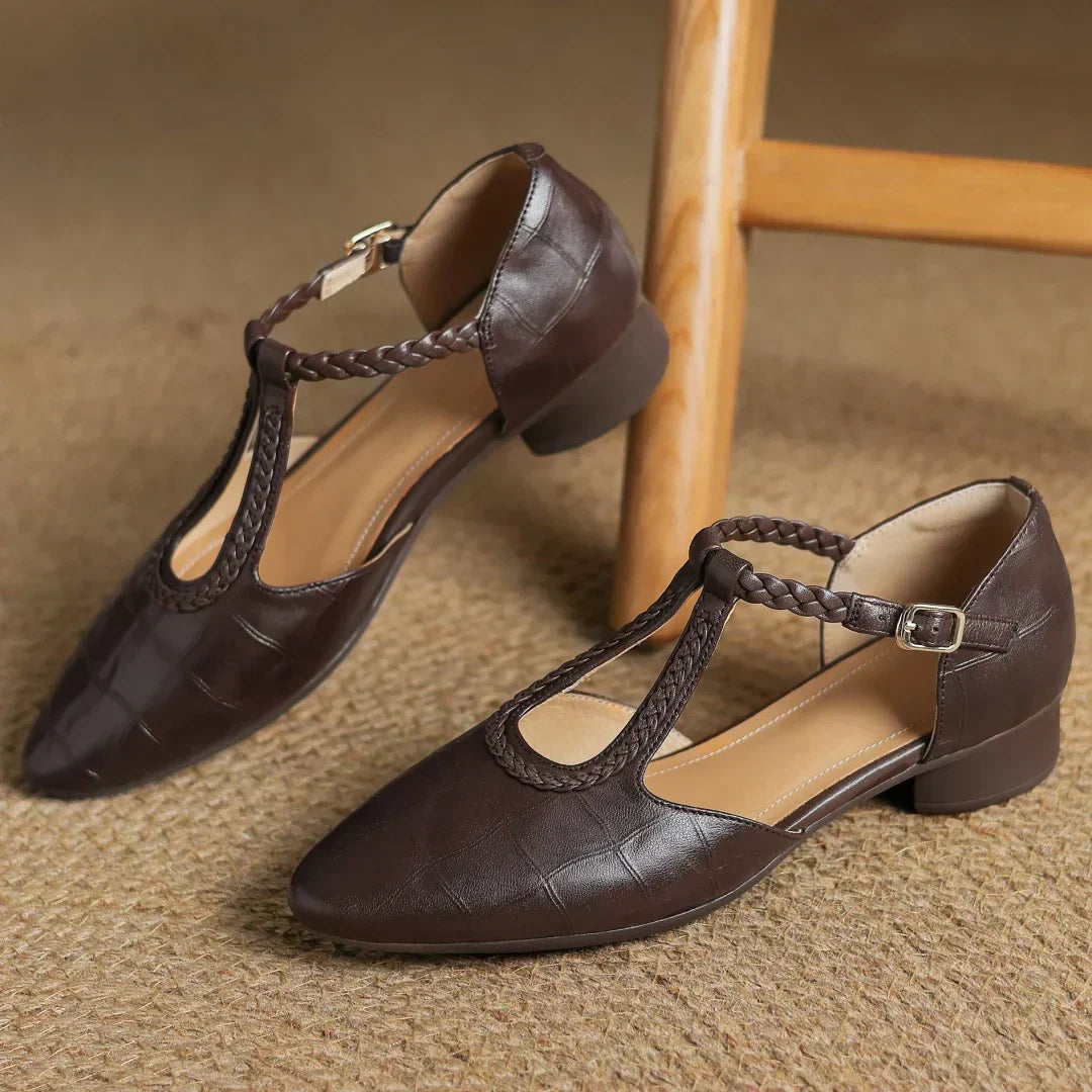 Pointed Toe Mary Jane Flats