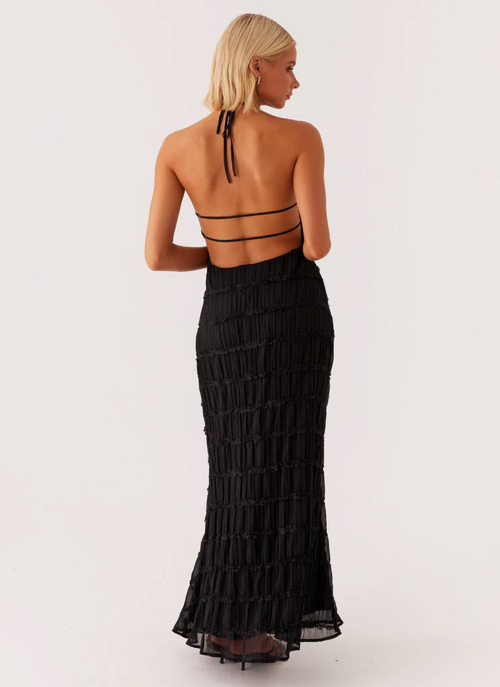 Elegant Halter Maxi Dress