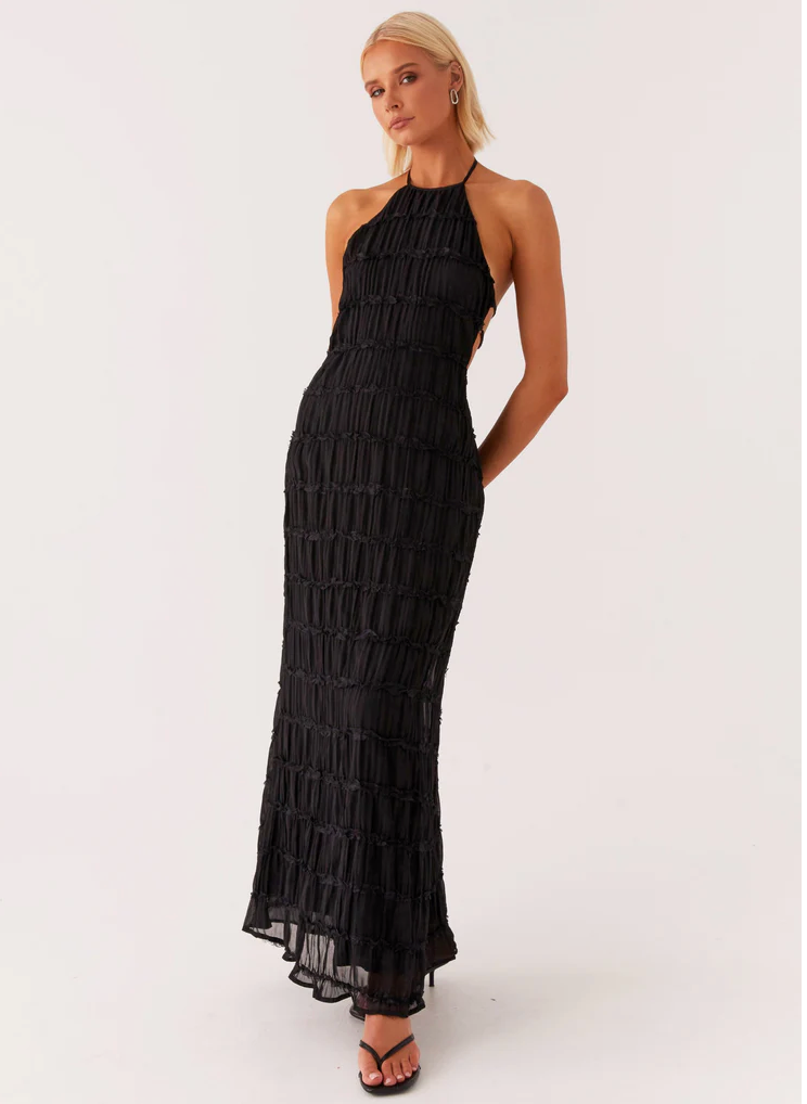 Elegant Halter Maxi Dress