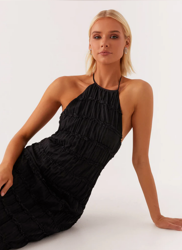 Elegant Halter Maxi Dress