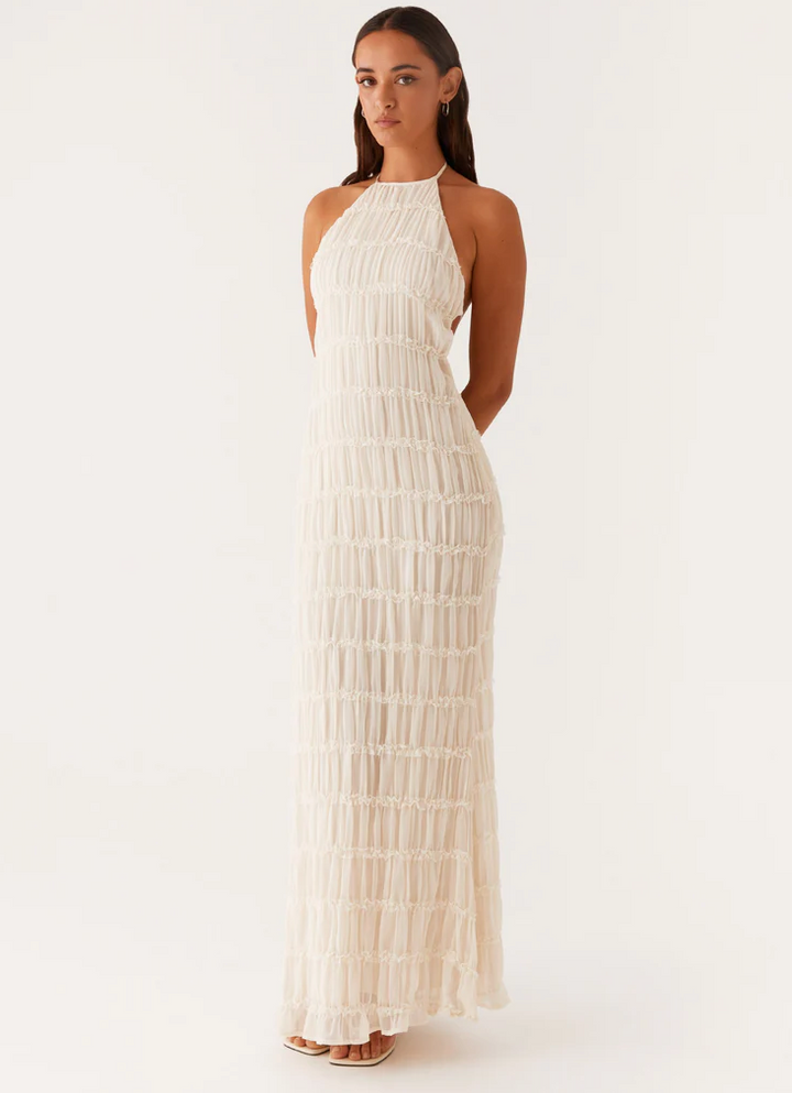 Elegant Halter Maxi Dress