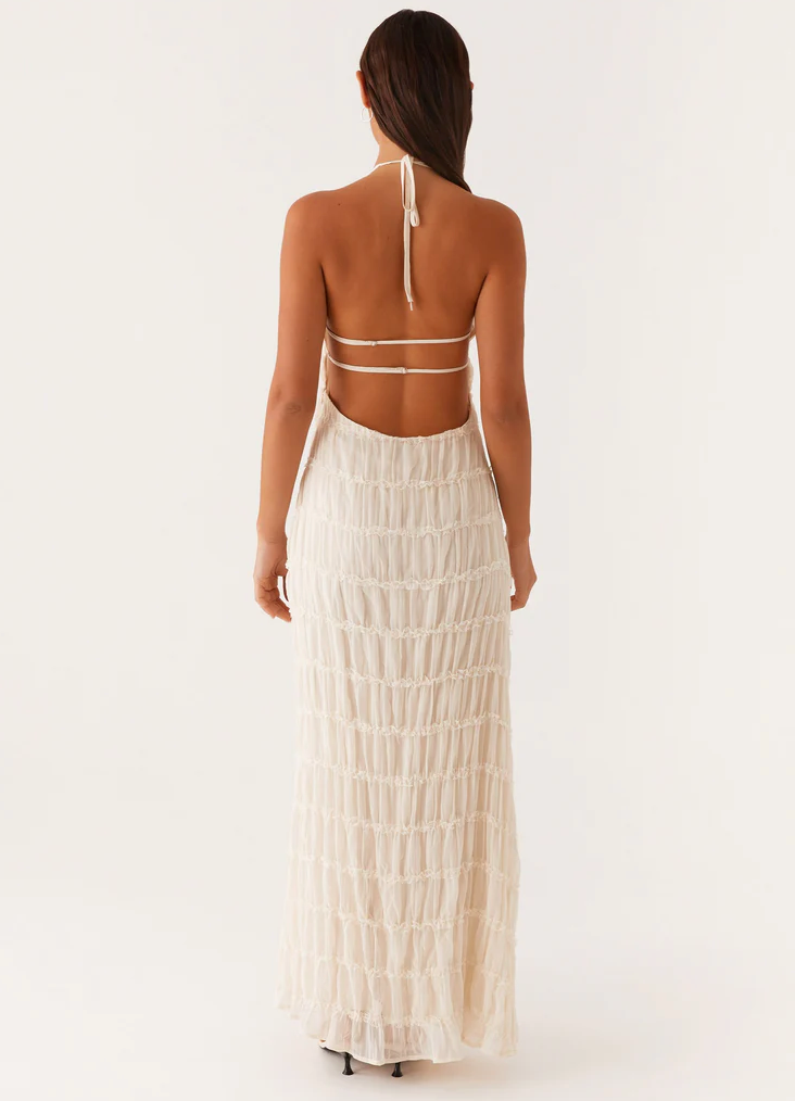 Elegant Halter Maxi Dress