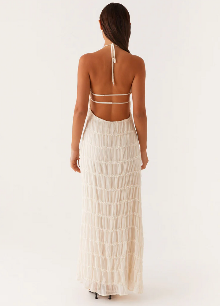 Elegant Halter Maxi Dress