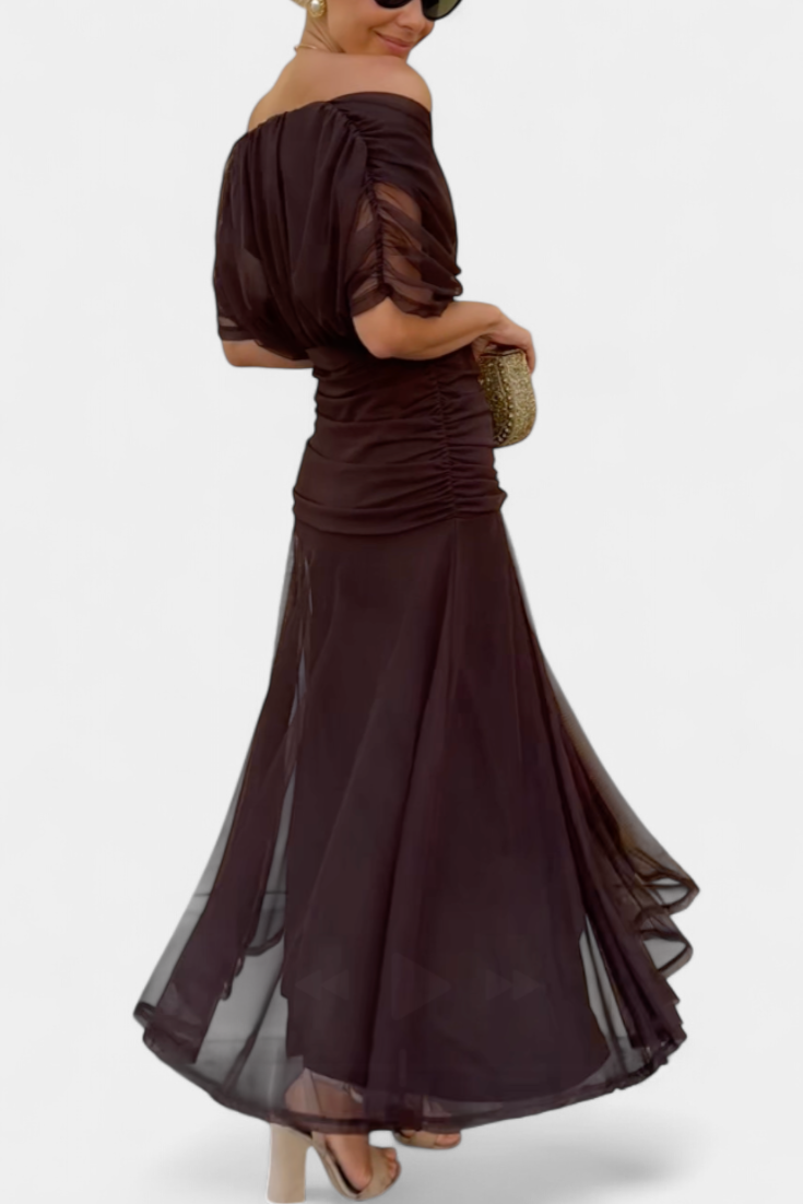Long Floral Maxi Dress with V-Neck