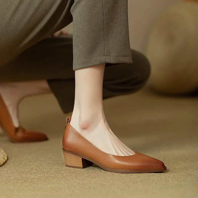 Pointed Toe Office Heel Pumps