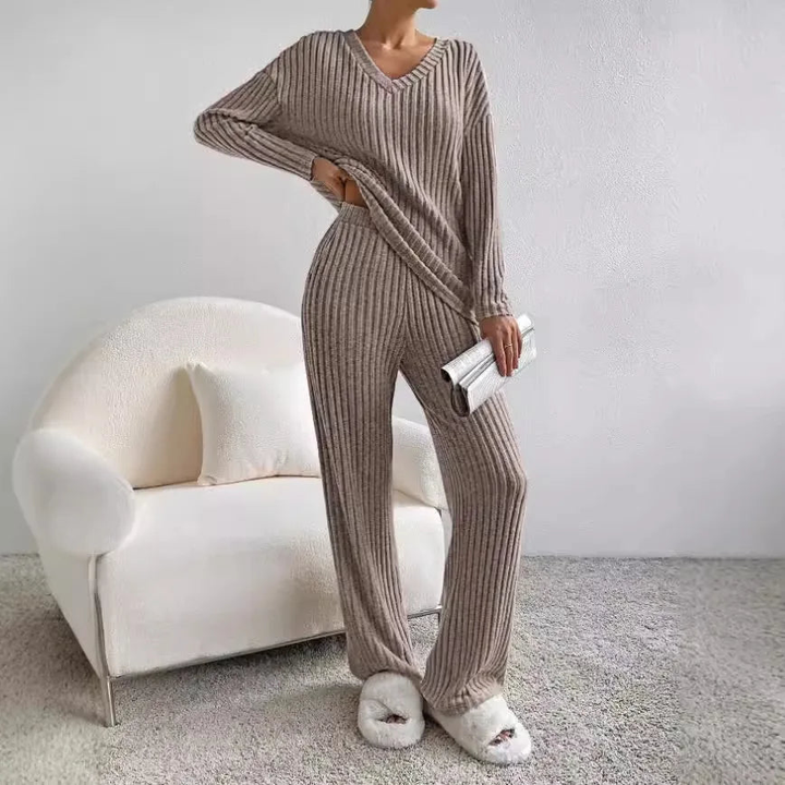 Cozy Ribbed Knit Lounge Set