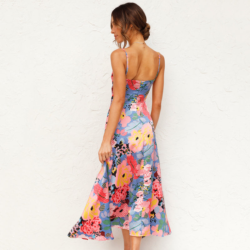 Vestido exquisito floral para mujer, ideal para ocasiones y como invitada de boda