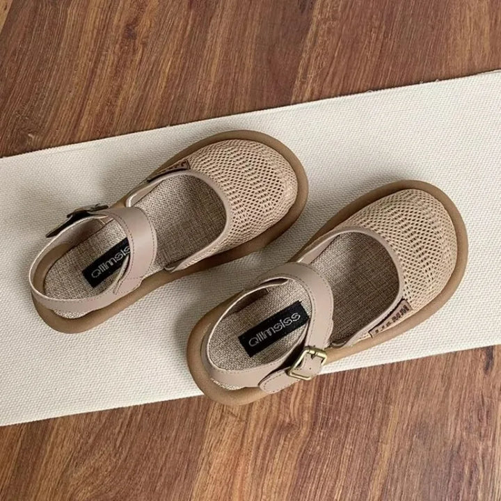Sandalias anchas ajustables con amortiguación