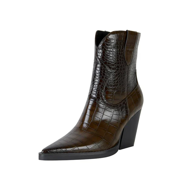 Botas de tobillo estilo occidental