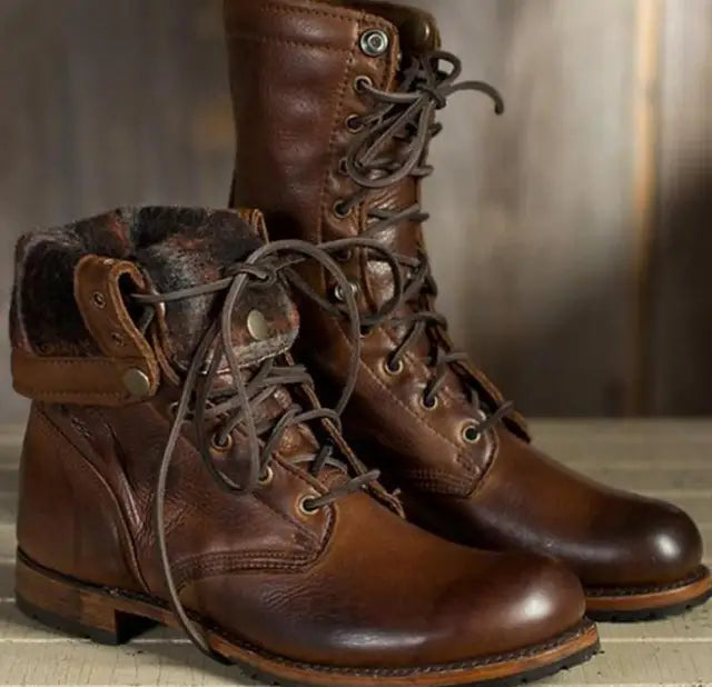 Lace-Up Outdoor Boots
