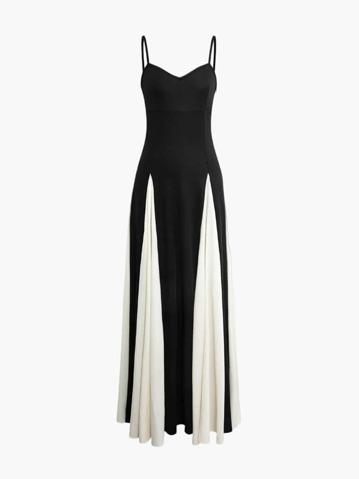Vestido Maxi Elegante en Contraste