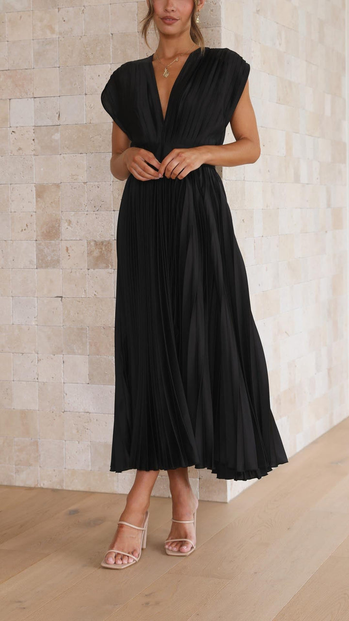 Vestido Maxi Elegante Plisado