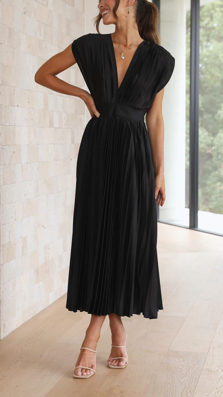 Vestido Maxi Elegante Plisado