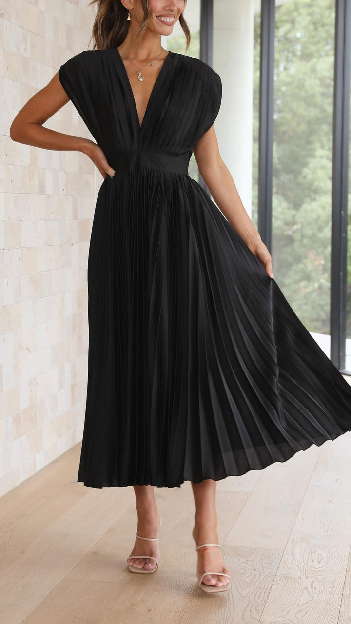 Vestido Maxi Elegante Plisado