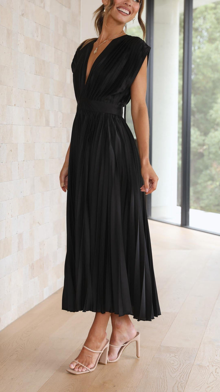 Vestido Maxi Elegante Plisado