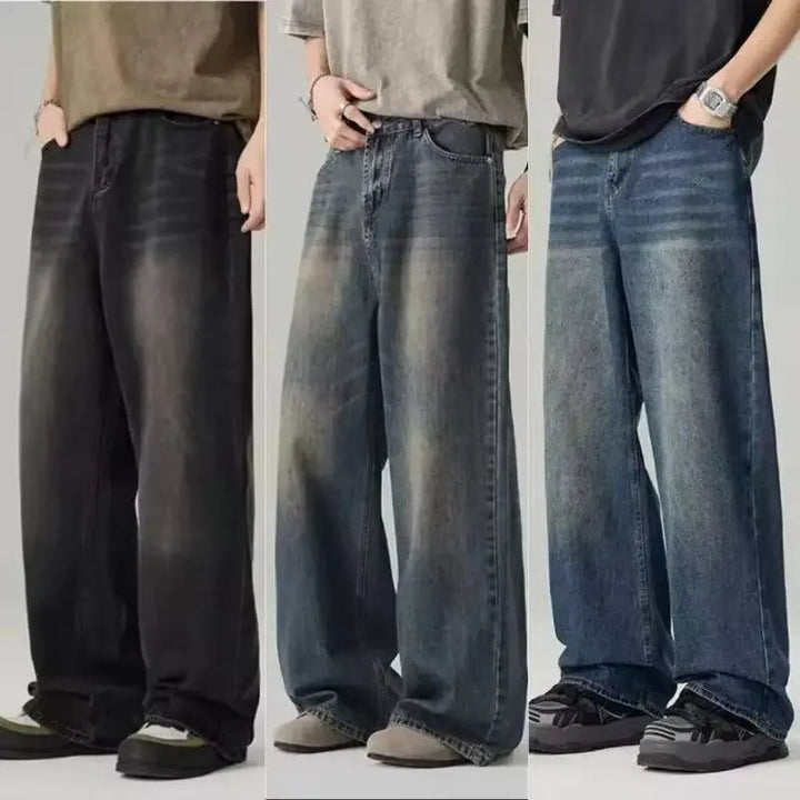 Casual Trendy with Wide Leg Baggy Jeans for Men