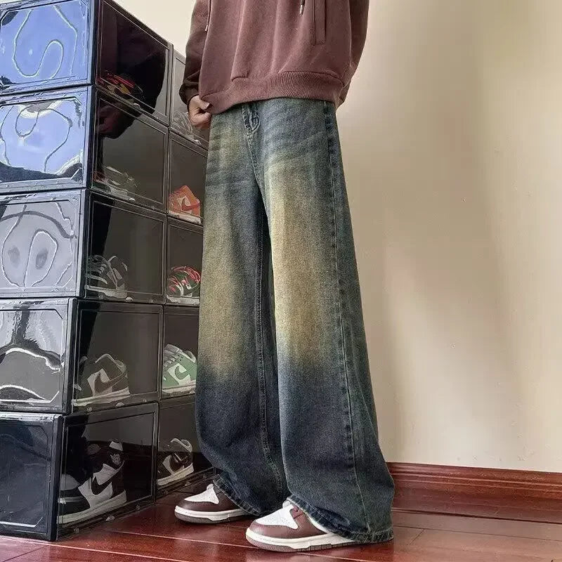 Casual Trendy with Wide Leg Baggy Jeans for Men