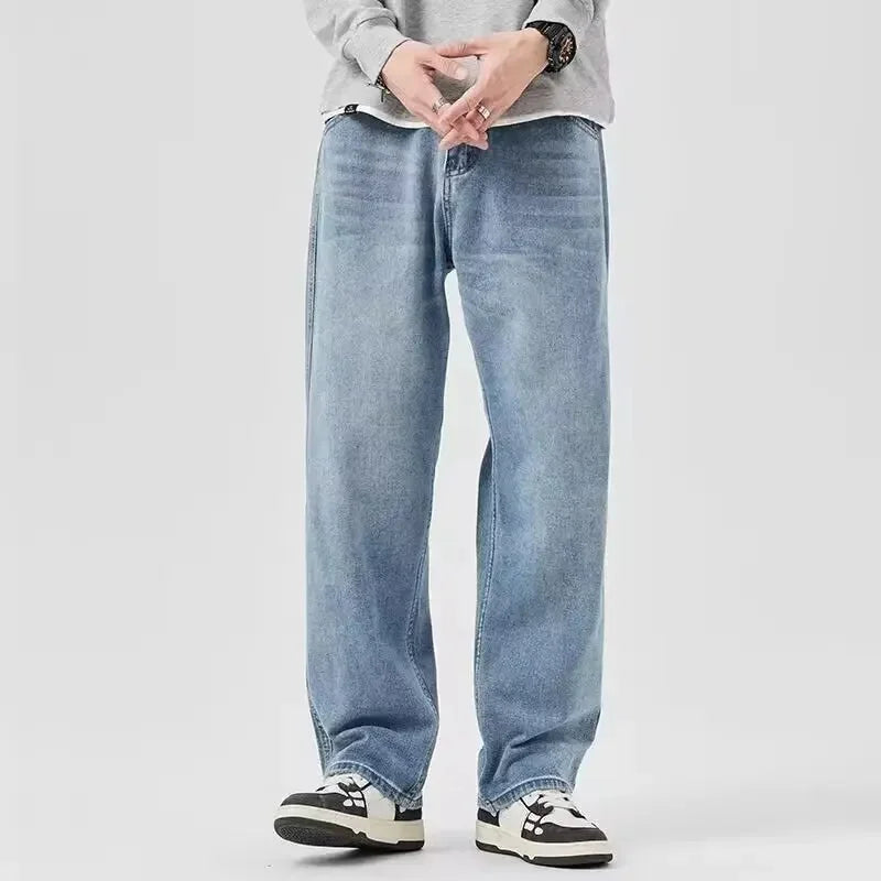Casual Trendy with Wide Leg Baggy Jeans for Men