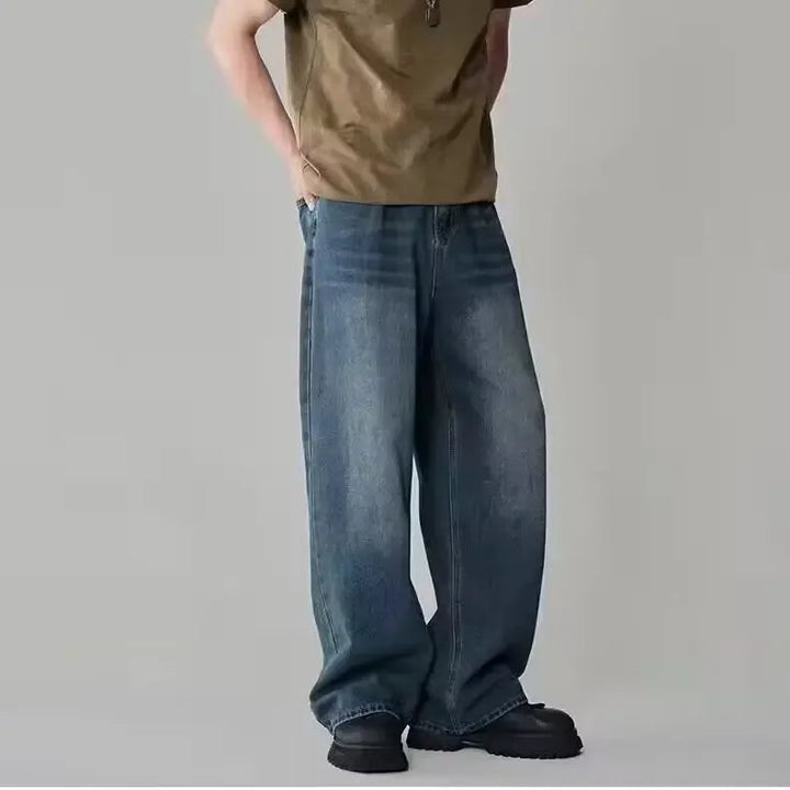 Casual Trendy with Wide Leg Baggy Jeans for Men