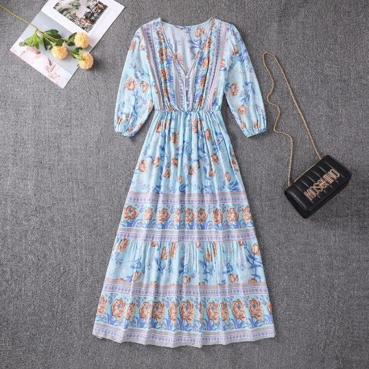 Vestido boho costero